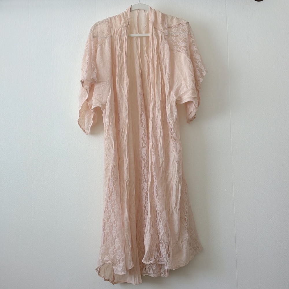 Long pink shawl